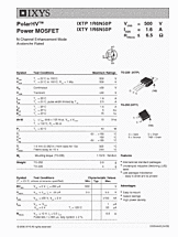 DataSheet IXTP1R6N50P pdf